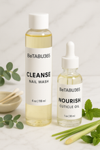 Load image into Gallery viewer, C L E A N S E + N O U R I S H | Nail Care Combination - BeTABU365
