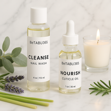 Load image into Gallery viewer, C L E A N S E + R E N E W &amp; R E P L E N I S H| Nail Care Combination
